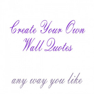 Name Text Wall Sticker - Custom Your Own Wall Quotes Lettering ...