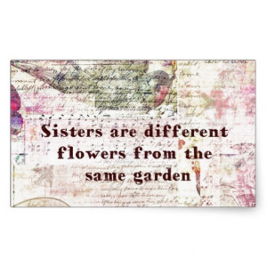 Inspirational Sister Quote Rectangular Stickers