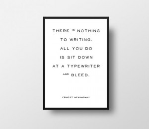 Minimalist Art, Vintage Style Quote, Vintage Poster, Typewriter Quote ...