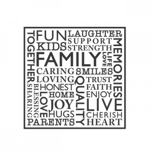 Love Word Collage Family word collage