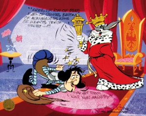 Its good to be the king as Bugs Bunny finds out in this hand-painted ...