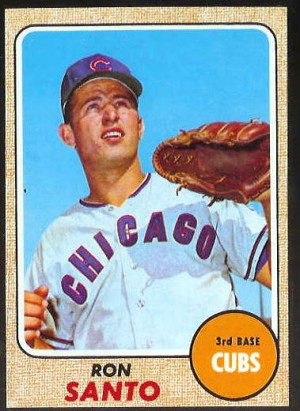 1968 Topps #235 Ron Santo [#a] (Cubs) Baseball cards value