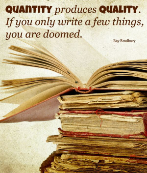 great writing wisdom from Ray Bradbury #quote