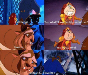 beauty and the beast, disney, love