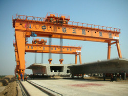 High speed rail construction: Gantry crane