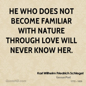 Karl Wilhelm Friedrich Schlegel Nature Quotes