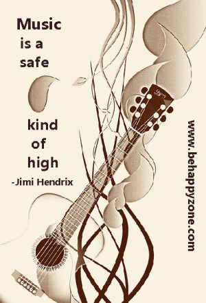 Jimi Hendrix Quote in Poster: