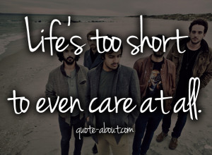 Life is too short to even care at all. Young The Giant - Cough Syrup