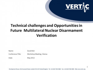Technical challenges and Opportunities in Future Multilateral Nuclear ...