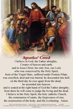Apostles Creed...every Methodist has known this by heart for as far ...