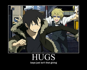 Tags: Anime, DURARARA!!, Heiwajima Shizuo, Orihara Izaya, Running