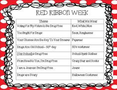 ... red ribbon week more red ribbons week themed day drugs free week idea