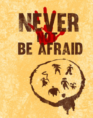 the croods, never {not} be afraid Art Print