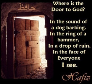 Hafiz Di mana Tuhan? Dalam gonggongan anjing, dalam denting palu ...