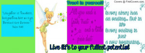 TinkerBell and quotes Profile Facebook Covers