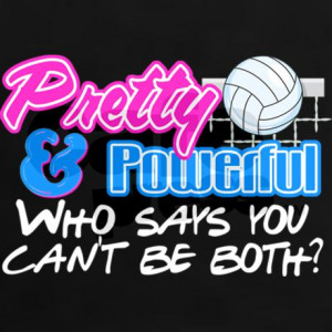 pretty_powerful_volleyball_womens_dark_tshirt.jpg?color=Black&height ...