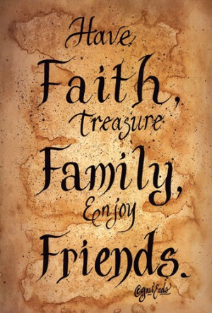 Home & Interior > Kitchen > Kitchen Sayings > Faith Family Friends ...