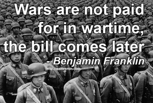 ... bill comes later - Benjamin Franklin. For more Quotes http://quotesmin