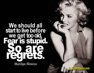 Marilyn Monroe Quotes: Life’s Too Short for Regrets