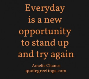 Pull yourself up by your bootstraps, get up and start walking