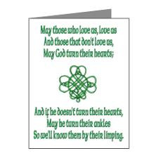 Irish Sayings Thank You Cards & Note Cards