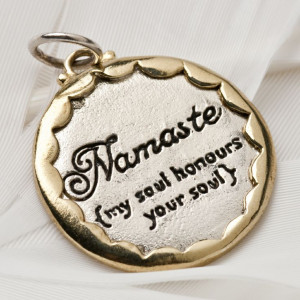 namaste | namaste charm namaste my soul honours your soul sterling ...