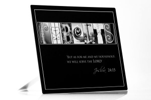 Bible Verses Black And White First name letter art prints