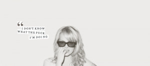 beauty, black and white, blonde, glasses, quote