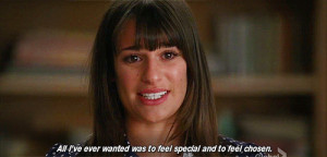 gif sad glee tv show hard wish all I've ever wanted feel special feel ...