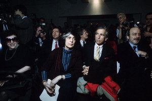 Gay TALESE and Susan SONTAG at a public reading of 