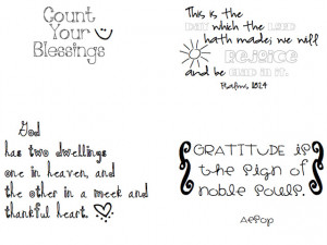 made a few quotes with fonts and clip art I liked: