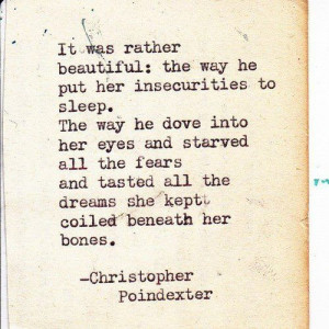 Christopher Poindexter Poetry Is Stunning