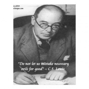 CS Lewis & Necessary Evil Quote Personalized Letterhead