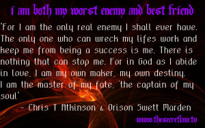 Inspirational Motivational Quote by Orson Swett Marden & Chris T ...