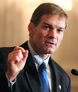 Rep. Jim Jordan (R-OH) speaks at a press conference on increasing the ...