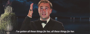 leonardo dicaprio cry her things The Great Gatsby movie quotes sad ...