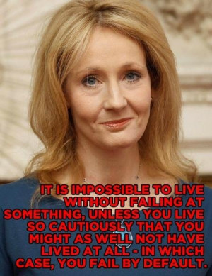 Wise words from JK Rowling.