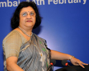 of SBI Chairperson Arundhati Bhattacharya Photo Paul Noronha