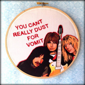 Spinal Tap Handmade Illustrated Embroidered by FawnandSquirrel, $20.00