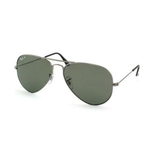 Ray Ban RB3025 Large Aviator Sunglasses - 029/71 Gunmetal (Gray Green ...