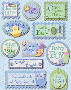 Baby Stickers For Scrapbooks