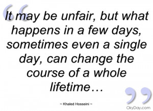it may be unfair khaled hosseini