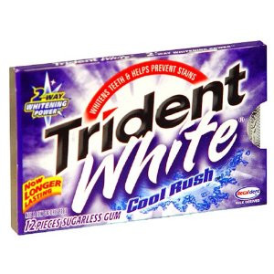 trident gum white cool rush