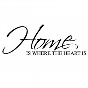 Home Is Where The Heart Is Wall Sticker - Wall Quotes