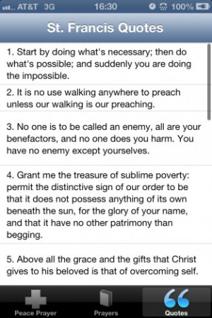... – Bildschirmfoto von St. Francis of Assisi prayers für iPhone