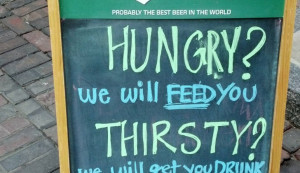 funny lunch signs