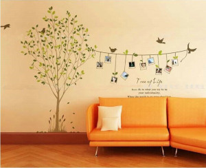 2014-90-60-Photo-Frame-Tree-Vine-Flower-Leaf-Art-Mural-Wall-Sticker ...