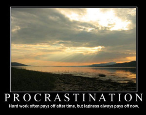 One of the key contributing factor of Procrastination – Indolence