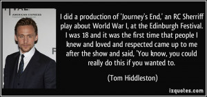 More Tom Hiddleston Quotes