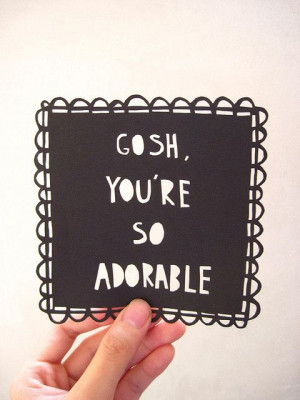 GOSH, you're so adorable! {viaThe Glitter Guide }